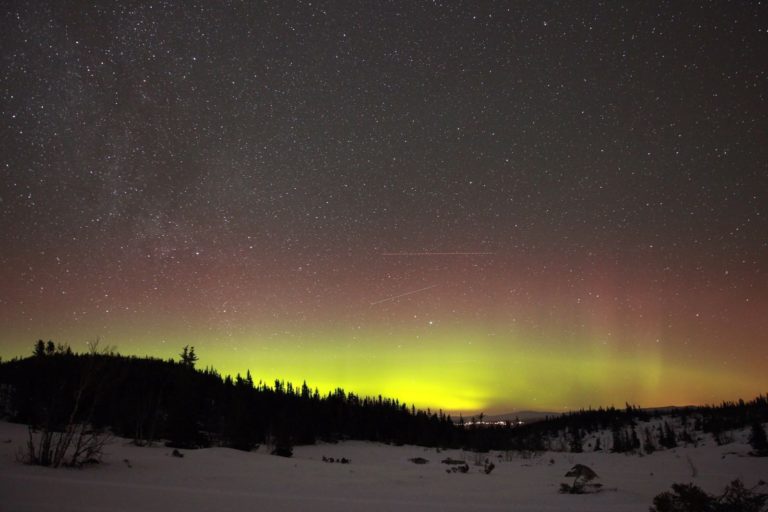 Northern Lights in Norway, near Gaustatoppen